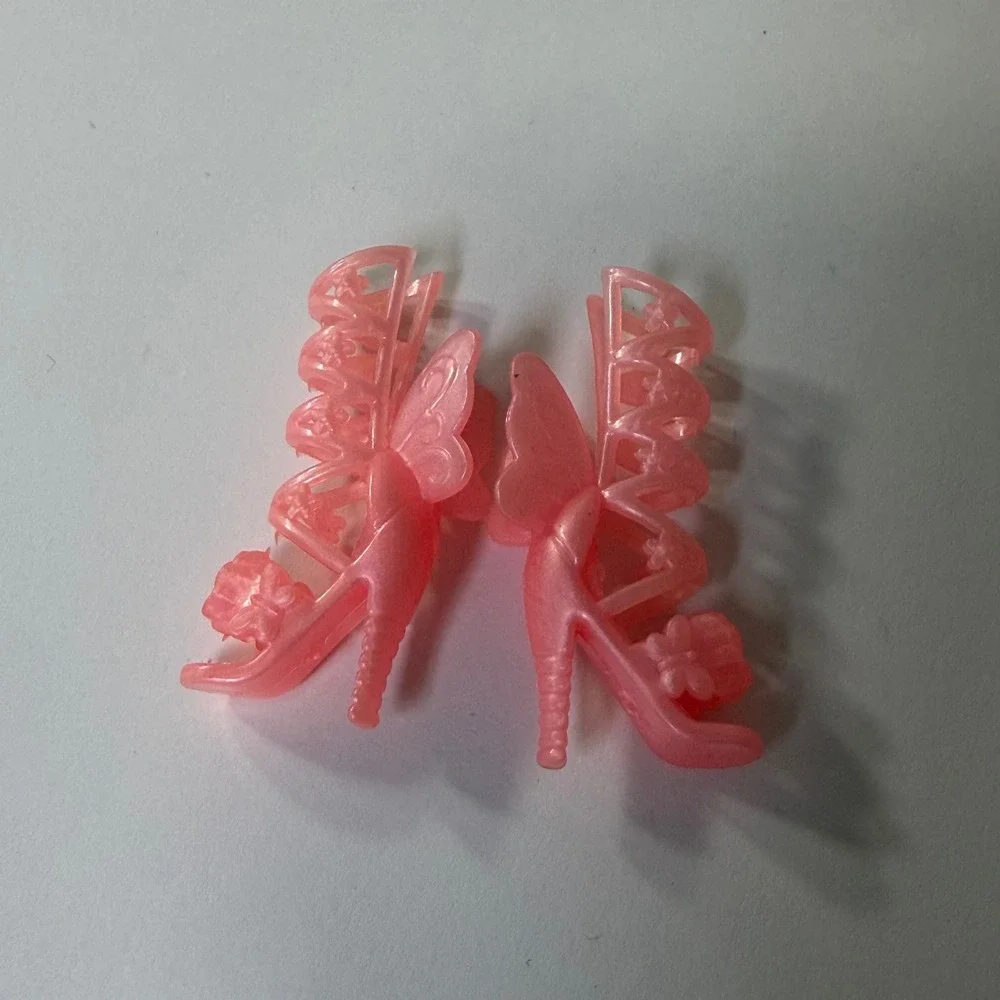 Mattel‎ Barbie Dreamtopia Pink Butterfly Gladiator Heels Doll Shoes Accessory